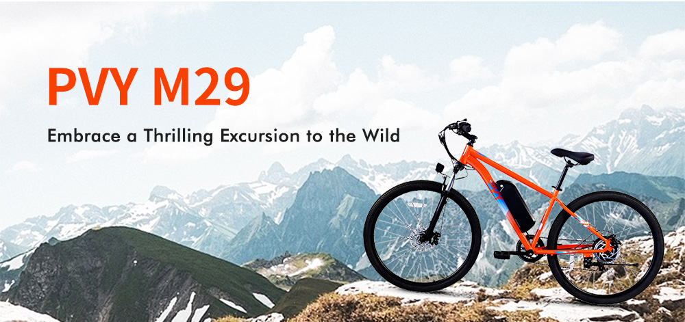 PVY M29 e-bike: 29″ kerekekkel és 120 km hatótávval érkezik