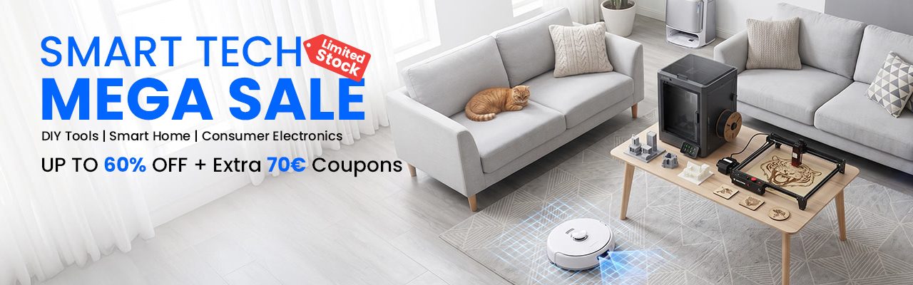 Geekbuying Tech-Kiárusítás: 3D nyomtatók és lézerek olcsón a tesztmuhelyen