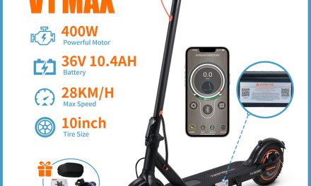 TWOFISH V1 MAX elektromos roller: 400W, 28 km/h, 10 colos gumik 53 000 Ft-ért – Tesztmuhely