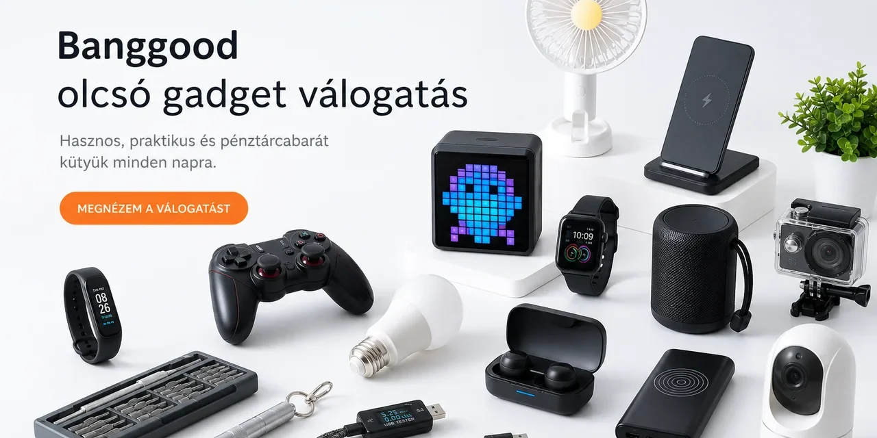 Banggood újdonságok 5000 Ft alatt: 33 termék május 15-re