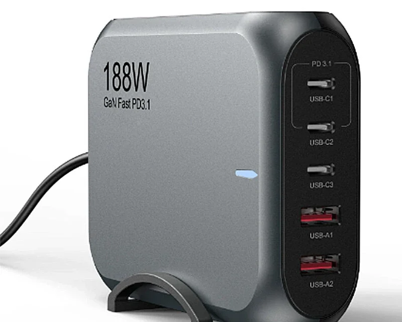 Kukirin M4 Max 188W 5-portos USB PD töltő: 5 érv, amiért érdemes beszerezni