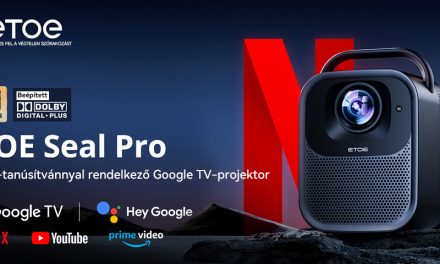 ETOE Seal Pro 1300 ANSI 1080P projektor: Netflix és Google TV beépítve