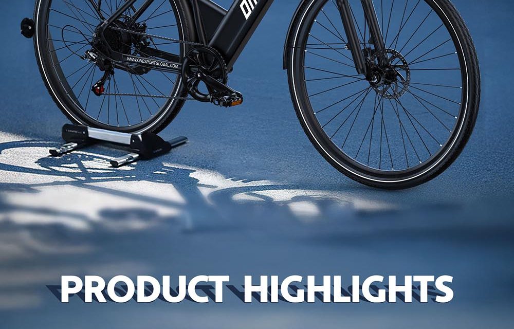 ONESPORT OT12 e-bike: 250W motor, 65 km hatótáv, Shimano 7 sebesség