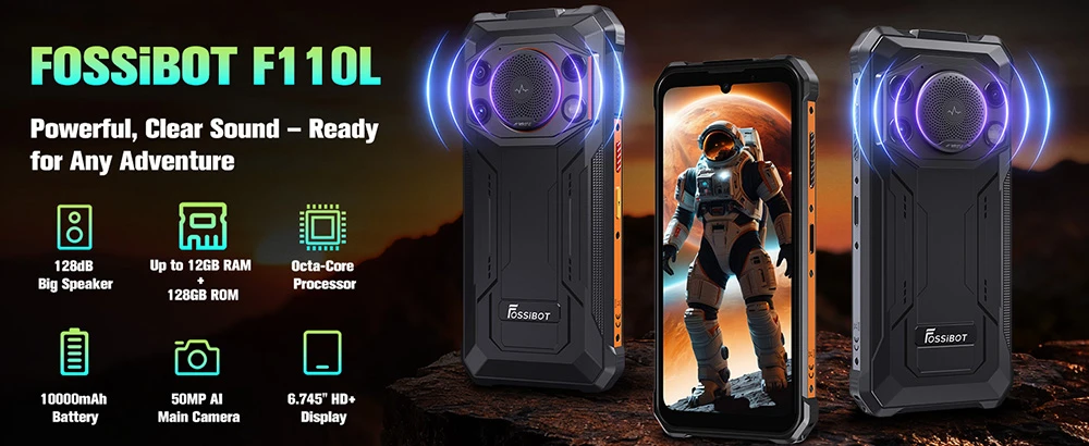 FOSSiBOT F110L strapabíró okostelefon: Everycom Cubelite Ultra a mindennapi túlélőnek