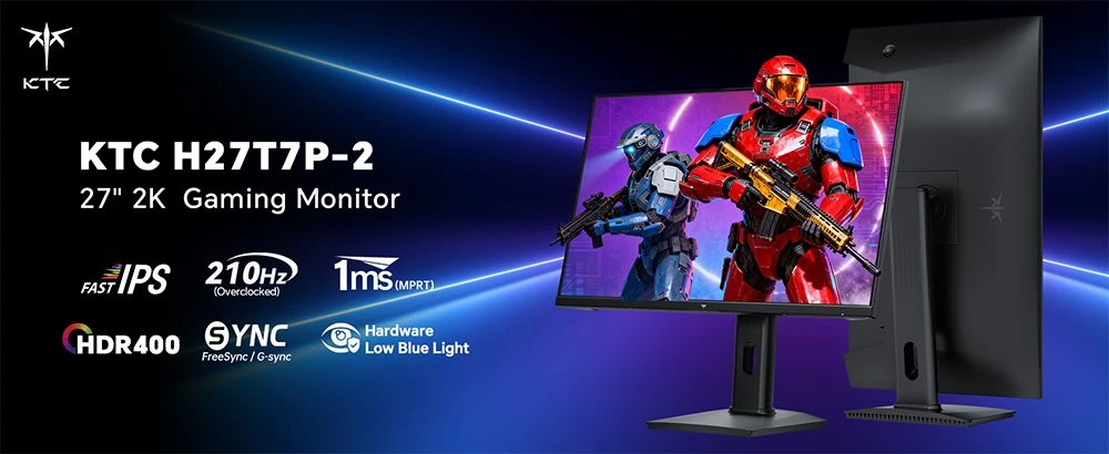 KTC H27T7P-2 gamer monitor: 210 Hz, 1 ms, 2K felbontás
