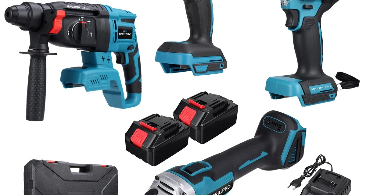 A Drillpro 4 az 1-ben szerszámkészlet: kefe nélküli technológia a modern műhelyekbe