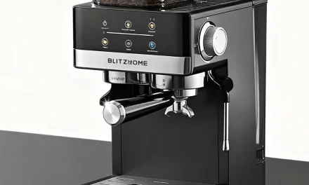 BlitzHome BH-6-CD: Félautomata eszpresszó kávéfőző beépített őrlővel