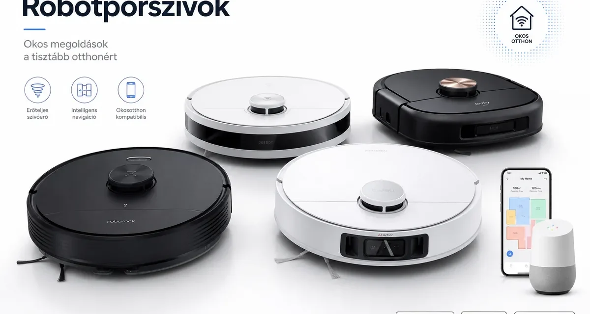 A legjobb robotporszívók 2026-ra: 5 modell, amit érdemes megvenni