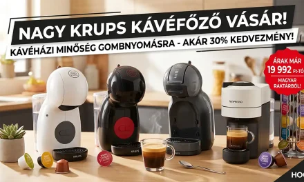 Krups kávéfőzők magyar raktárról: a karostól az automata típusokig