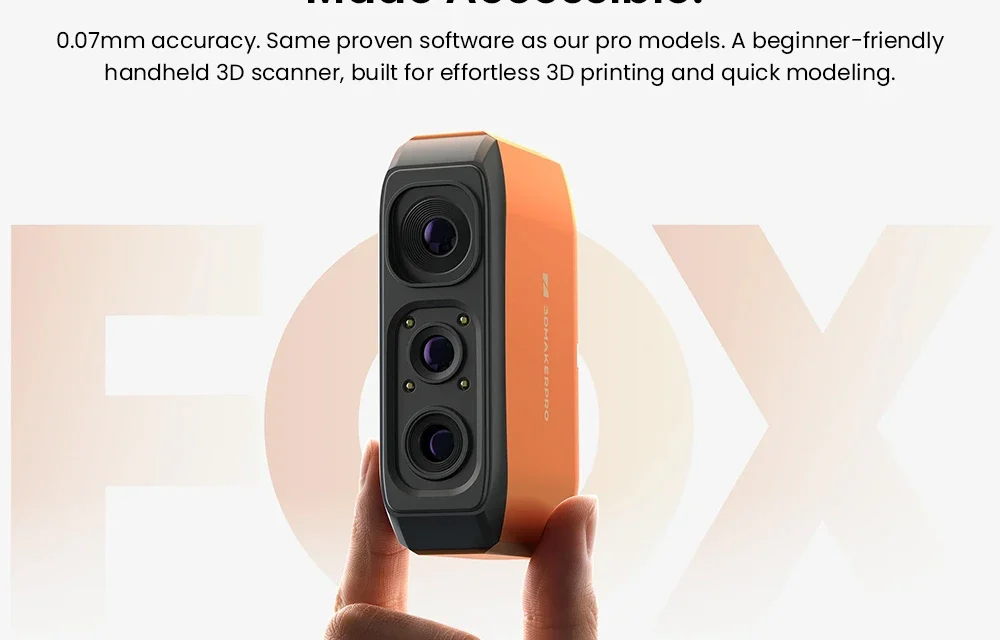 3DMakerpro Fox 3D szkenner teszt: 3D-ben lát és olvas