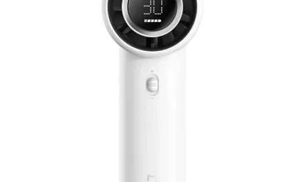 Xiaomi Mijia hordozható ventilátor: 100 fokozat, 40 óra működés, LED kijelzővel