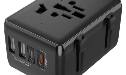BlitzWolf BW-WA3 utazó adapter: 4 USB port, EU/UK/US/AU kompatibilis