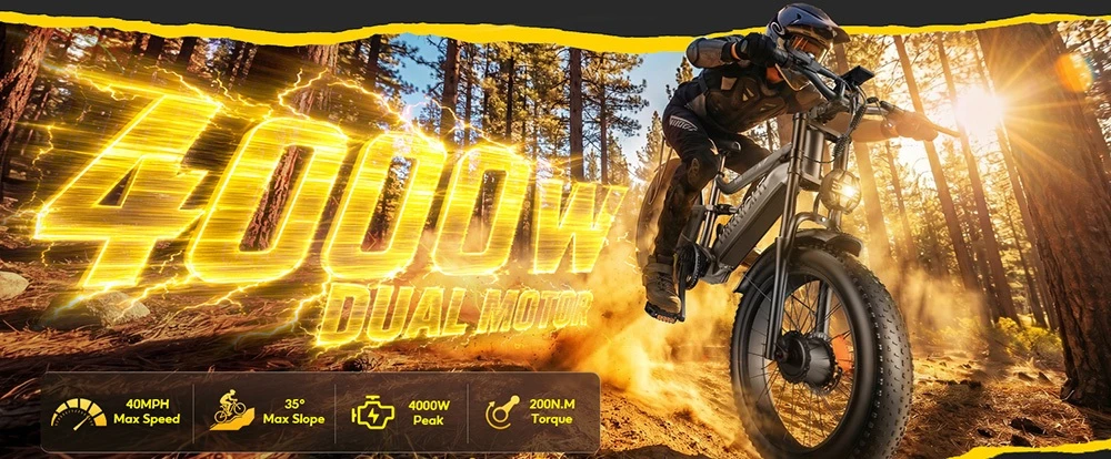 HIKNIGHT H6 PRO kétmotoros kerékpár: Erő és hatótáv kompromisszumok nélkül a tesztmuhelyen