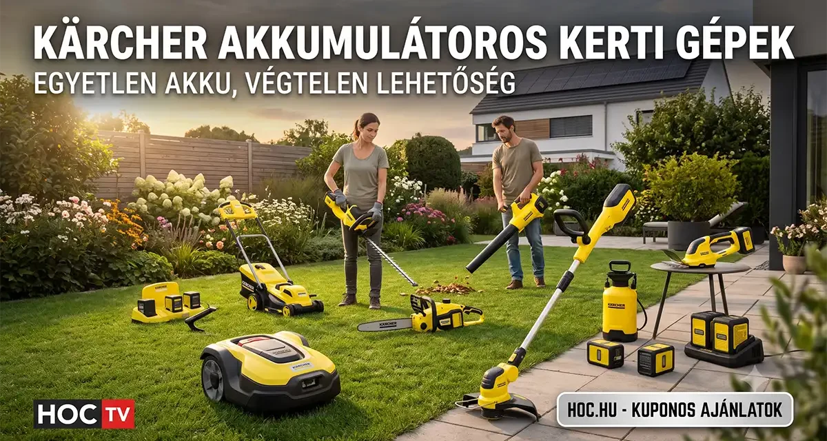 Kärcher akkumulátoros kerti gépek akár 25% kedvezménnyel a tesztmuhelyen