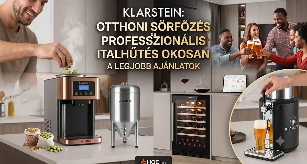 Okos otthoni sörfőzés és italhűtés: Klarstein ajánlatok a tesztmuhelyen