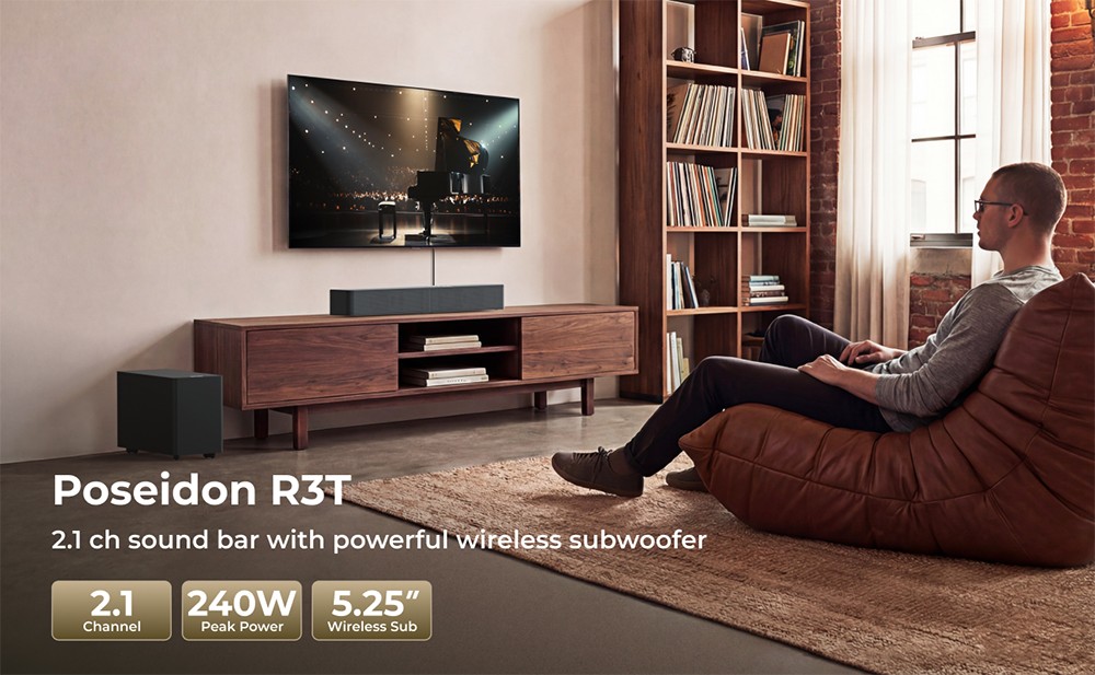 ULMEIA Poseidon R3T 2.1 csatornás soundbar és mélynyomó szett