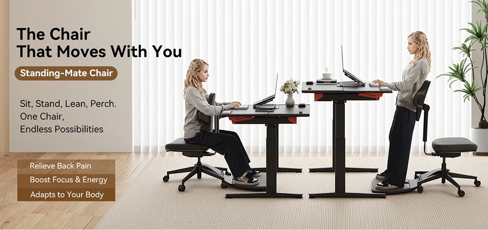 NEWTRAL MT-M Standing-Mate ergonomikus állóasztal szék: kényelem és rugalmasság a tesztpadon