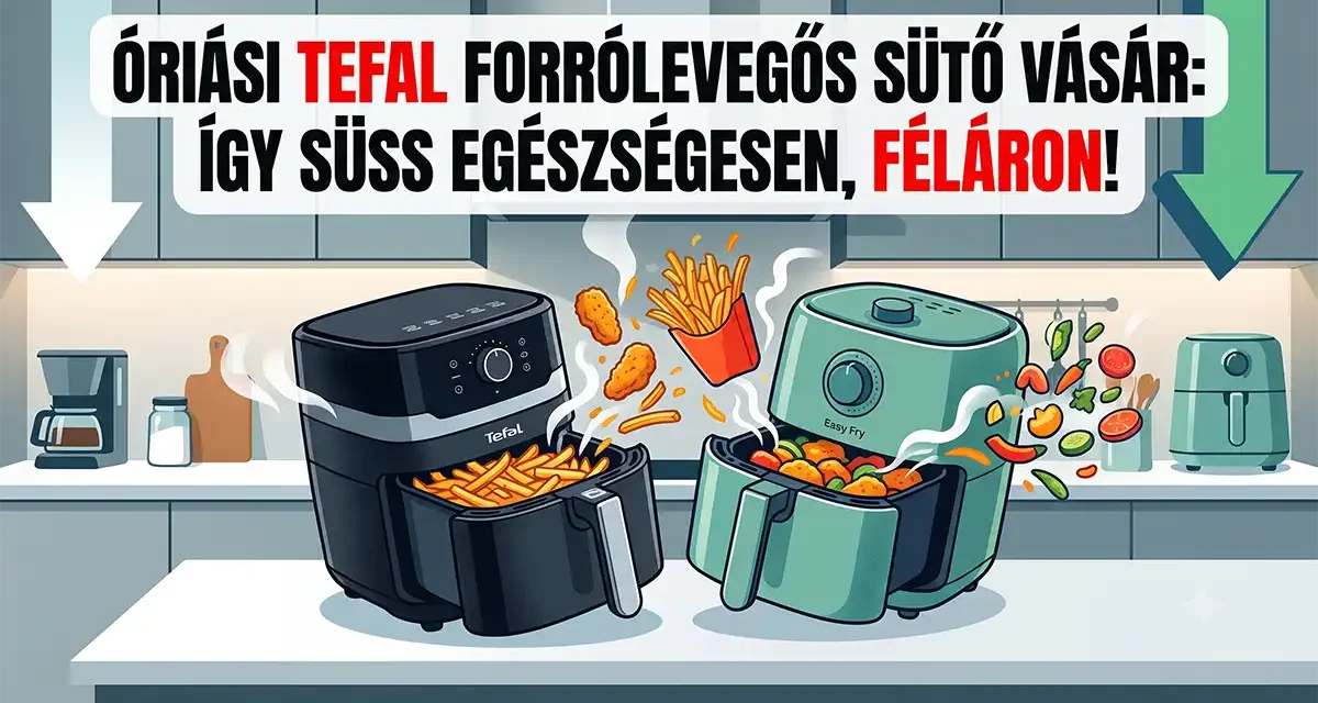 Tefal airfryerek: a legszínesebb, legcsendesebb, legkeskenyebb és legalacsonyabb modellek a tesztműhelyben