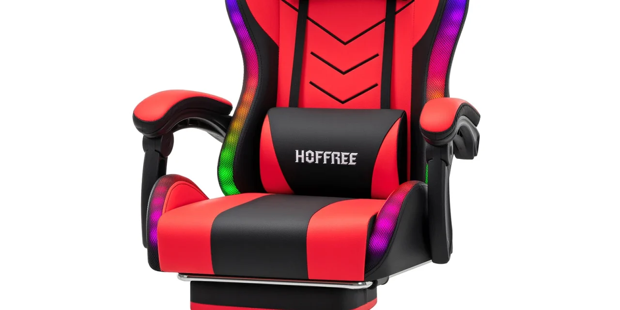 HOFFREE RGB gamer szék hangszóróval és masszázzsal a Tesztmuhelyen