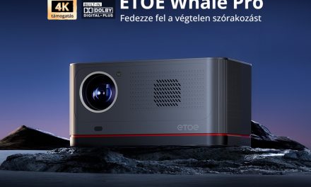 Az ETOE Whale Pro projektor Android TV 14 gyel és 1800 ANSI lumennel érkezik