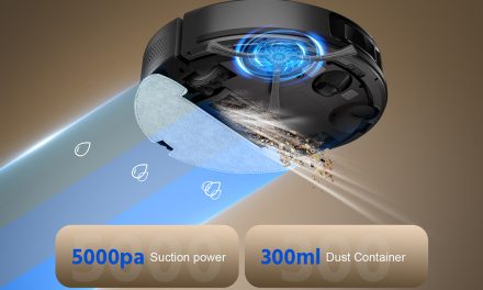 Teendow D10S robotporszívó LDS navigáció és 5000Pa szívóerő teszten