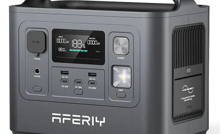 Aferiy P010 hordozható áramforrás 800W 512Wh LiFePO4 technológiával az EU ból