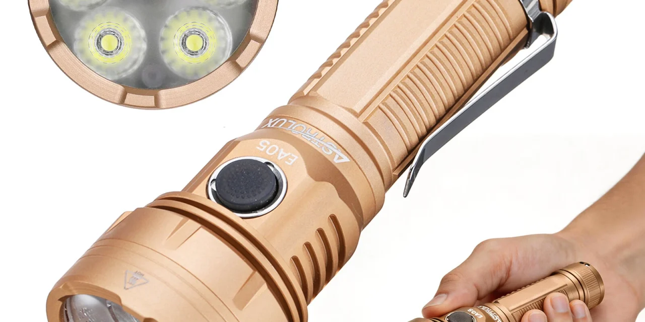 Astrolux EA05 6200 lumenes EDC lámpa 586 méteres fénnyel