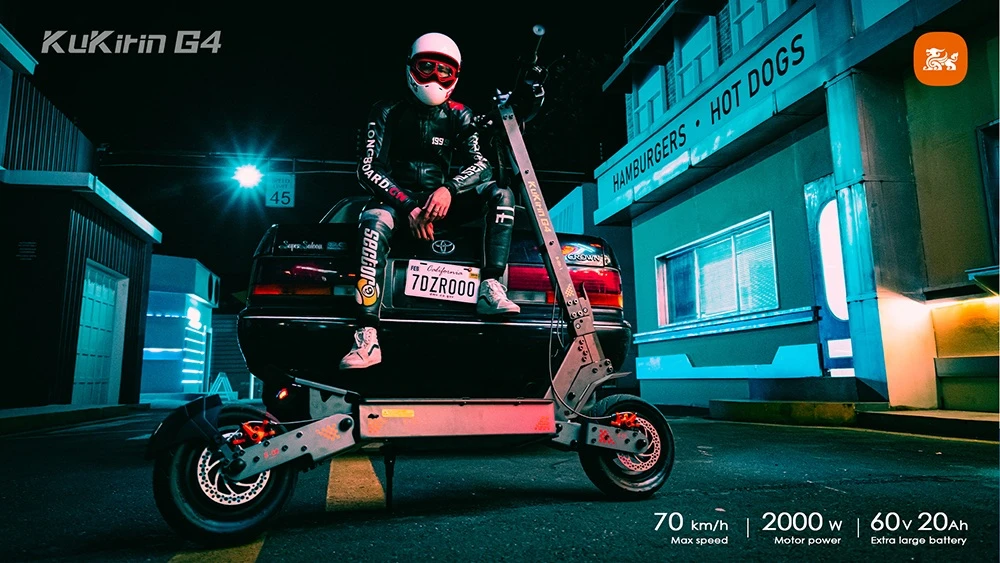 KuKirin G4 2026 Version elektromos roller 2000W 70km/h 75km hatótáv – Megéri? bemutató