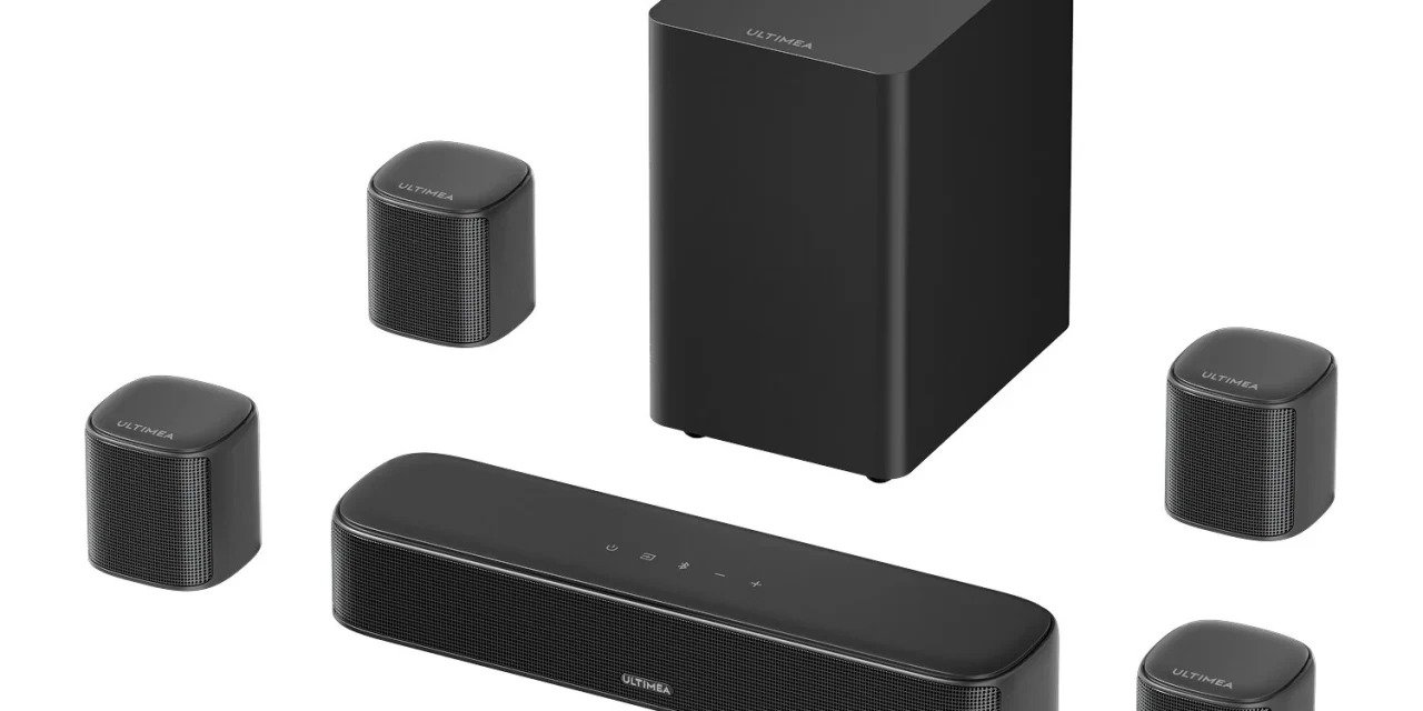 Az ULTIMEA Aura S4T 7.1 virtuális térhangzású soundbarral a jövő hangzása költözik otthonodba