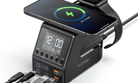 Blitzwolf BW FW10 10 az 1 ben töltőállomás a rendezett asztalért