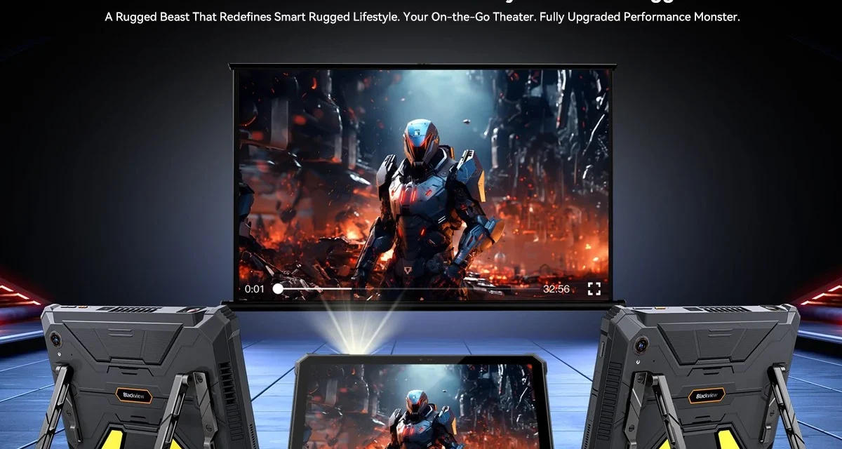 Blackview Active 12 Pro Robusztus táblagép beépített projektorral – Megéri a befektetést? attekintes