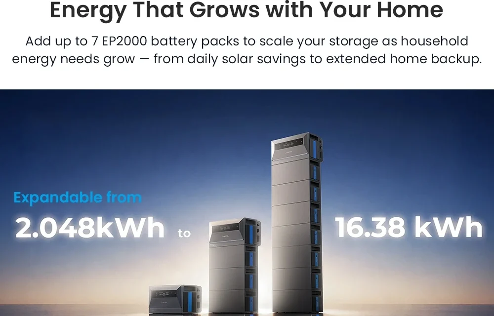 OUKITEL EP2000E Expansion Battery Pack Bővíthető energiatároló otthonra röviden