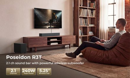 ULTIMEA Poseidon R3T 2.1ch Soundbar mélynyomóval 240W teljesítmény és Bluetooth 6.0 applikációval
